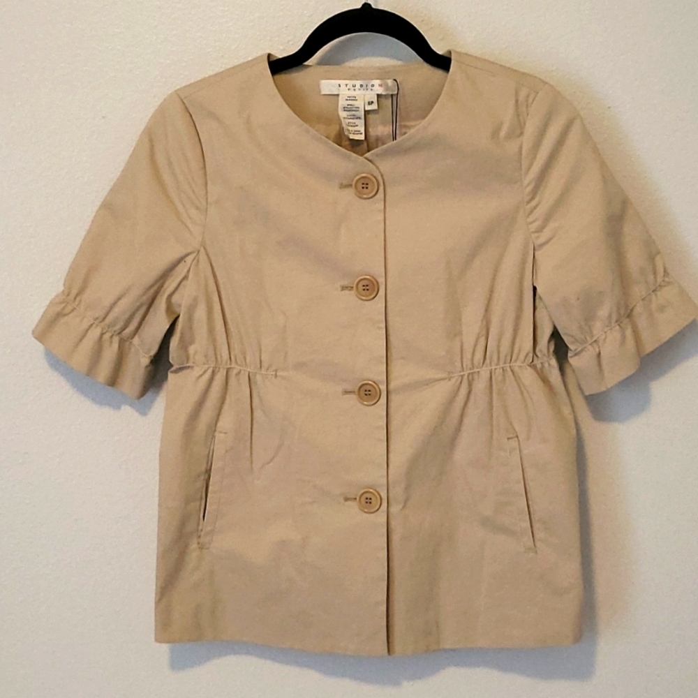 NWT Studio M Small Petite Jacket-Cream